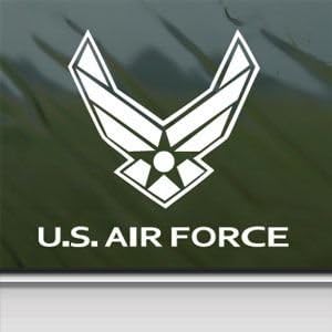 Us Air Force Usaf White Sticker Decal Car Window Wall Macbook Notebook Laptop Sticker Decal