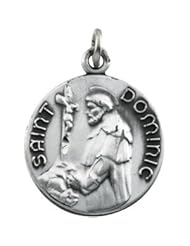 Clevereves 14K Yellow Gold 18.00 mm Saint Dominic Medal