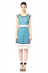 Linen/Nylon/Polyester/Rayon Cap Sleeves Bateau Neck  Dress