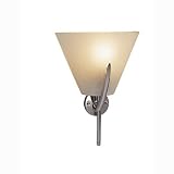 Coppa Wandleuchte Glas satiniert chrom