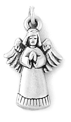 Sterling Silver Praying Angel Charm by Bob Siemon