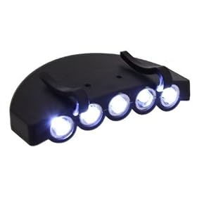 5 LED Baseball Cap/Hat Clip-on Flashlight