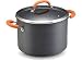 Rachael Ray Hard Anodized Nonstick 10-Quart Covered Stockpot, Orange