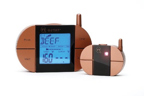Outset F820 Digital Remote Meat Thermometer with Receiver