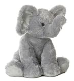 Bimbo - Large Grey Plush Elephant Stuffed Animal by Aurora