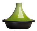 Le Creuset - Plat &Agrave; Tagine 27 cm - Kiwi - Base en Fonte / D&ocirc;me en Ceramique
