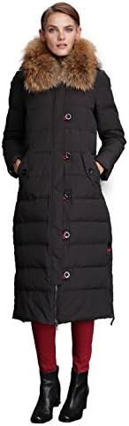 Fast Sister Women's Stylish Down Jackets Thickened Down Coats Parka -M Black