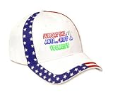 Support the Arts Kiss A Vocalist Adult USA Flag Hat / Cap