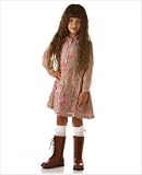 : Room Seven Beige Silk Paneled Dress