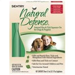 Sentry Natural Defense Natural Flea and Tick Squeeze-On for Dogs and Puppies 40-Pound and Over