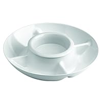 Kitchen Selectives ECD-88 Electric Heated Chip and Dip Tray, white