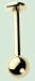 Titanium Gold Labret 14gauge by 3/8 inch with 5/32 ball