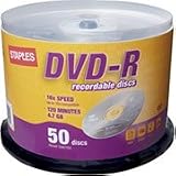 Staples 50/Pack 4.7GB DVD-R, Spindle with FREE 128MB Flash Drive