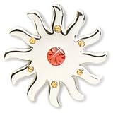 Silver Sun Finders Key Purse Key Chain