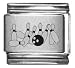 Jewelry : Clearly Charming Bowling Pins Laser Italian Charm