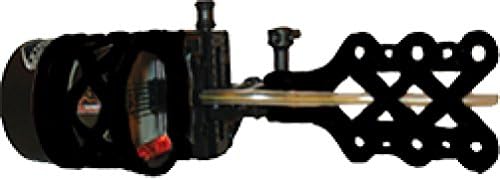 Extreme Archery EXR 1900 Sight with 6 Pin .015 Rheostat Light, RH/LH, Black