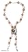 Quartz necklace, 'Chrysanthemum' 0.6" W 18.9" L