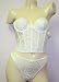 Frederick's of Hollywood 7805 Longline Convertible Bra in Black or White. Matching thong sold separately.