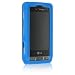 Blue Silicone Skin Cover Case Cell Phone Protector for LG Dare VX9700 VX-9700