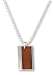 Bench Gents Dog-Tag Necklace with Wooden Effect Pendant