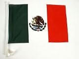 CAR FLAG: Mexico, 12" x 18" High Quality Polyester Car Flag