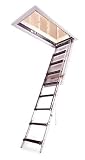 Werner S2210 10-Foot 300-Pound Duty Rating Steel Easy Access Attic Ladder