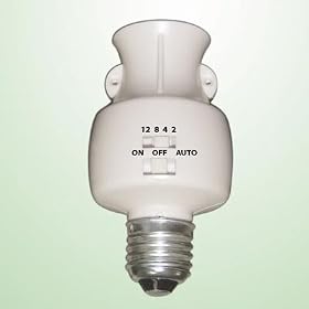 GSI Quality Bulb Holder Socket With Built In Motion Detector And Timer - For Security Lighting, Energy Saving Etc.