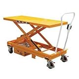 Dc Power Hydraulic Scissor Cart - Single
