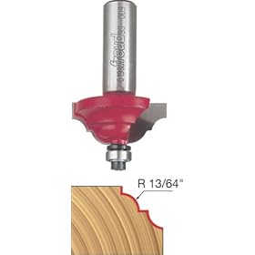 Click here to buy Freud 99-009 1-3 8-Inch Diameter Cove and Bead Router Bit with 1 2-Inch Shank by Freud.