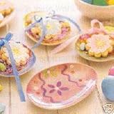 Longaberger Easter Snack Plates, Set of 8
