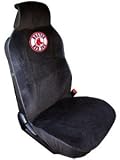 Boston Red Sox Seat Cover Made Out Of A Durable Poly-Velour Material Stain Resistant