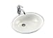 KOHLER K-2257-0 Caxton Tile-In and Metal Frame Lavatory, White