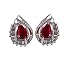 14K 1.00 CTW Ruby & Diamond Flame Earrings