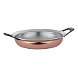 Tramontina Limited Editions Barazzoni 3 Quart Full-Clad Copper Exterior Open Everyday Pan