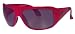 FUNK Sonnenbrille POSER, metall-rot, graue Gläser