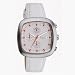 D & G Men's Ocean Spray Chronograph Watch With White Leather Strap