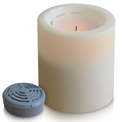 BuzzEnder Flameless Candle-Diffuser - (2 Pack) Keep Mosquitos & Insects Away! Repels Insects up to 300 Square Feet