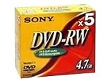 Sony - DMW 47 - 5 x DVD-RW - 4.7 Go - boîtier CD - support de stockage