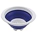 Progressive International 5 Quart Collapsible Colander, Blue and White