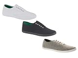 MENS PLIMSOLES LACE UP PUMPS TRAINERS PLIMSOLLS ESPADRILLES SHOES CANVAS BOYS SIZE ADULT UK 7-12