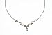 9ct White Gold Diamond and Blue Topaz Ladies Necklace