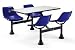 Office Products : 24 X 48 Cluster Seating With 4 Seats - Blue