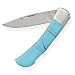 Stainless Steel Pocket Knife with Imitation Turquoise