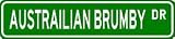 AUSTRAILIAN BRUMBY Street Sign ~ Custom Street Sign -Great for bedrooms, garages, bar areas or any other room. 6