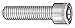 3/4"-10 x 1" Black Oxide Alloy Steel Socket Head Cap Screw, 5 pk.