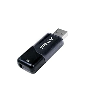 PNY Attache III 8 GB USB 2.0 Flash Drive P-FD8GBATT03-EF (Black)