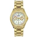 GUESS? Women's Waterpro Gold-Tone Crystal Accented Watch #11609L