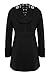 ANGVNS Stylish Women's Check Double Breasted Hooded Jacket Thick Outwear Jacket