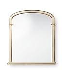 Gilt Overmantle Plain Glass 32 x 34 Mirror