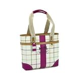 Coach Multicolor Plaid PVC Canvas Tote 12220 B4U3